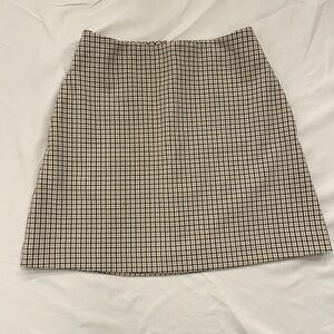 Wilfred Monochrome Grid A-Line Skirt
